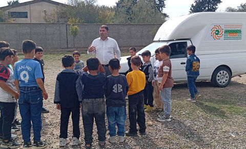 برنامه‌های پیک امید کانون استان اردبیل در روستای گوشلو اجرا شد