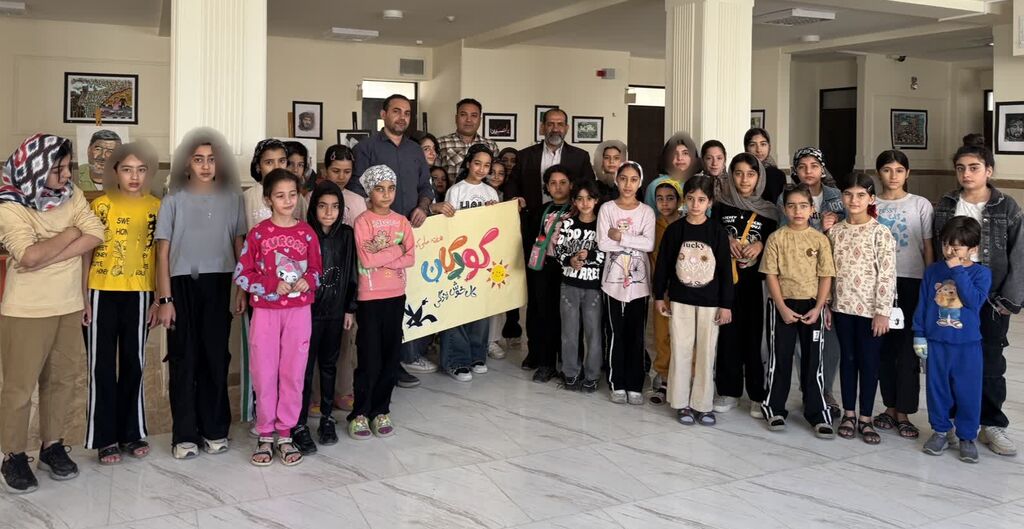 نمایشگاه تجسمی مرکز شماره ۳ اسلامآباد غرب در هفته ملی کودک