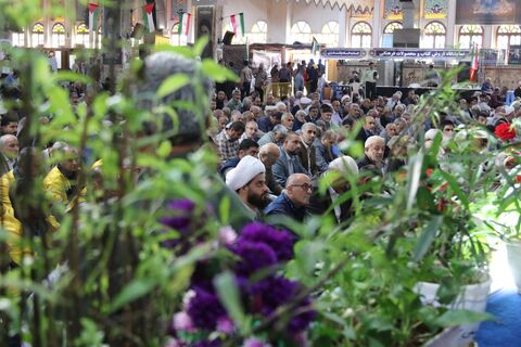 قرائت بیانیه عضو کودک کانون مازندران و سخنرانی پیش از خطبه مدیرکل کانون مازندران در نمازجمعه ساری