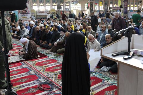 قرائت بیانیه عضو کودک کانون مازندران و سخنرانی پیش از خطبه مدیرکل کانون مازندران در نمازجمعه ساری