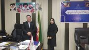 دیدار مسئول مرکز پارسیان با مدیر آموزش و پرورش این شهرستان