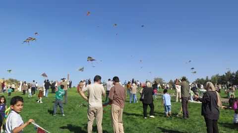 گزارش تصویری برگزاری سومین جشن بزرگ پرواز بادبادک‌ها به همت کانون استان قزوین