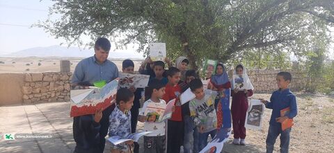 لحظات شاد کودکان و نوجوانان روستایی در هفته ملی کودک