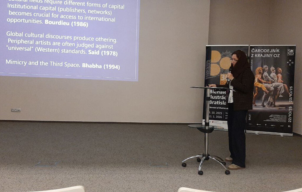 ارائه مقاله پژوهشگر ایرانی در دوسالانه تصویرگری براتیسلاوا ۲۰۲۵