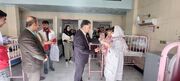 عیادت فرماندار بوکان از کودکان بستری در بیمارستان شهید قلی‌پور