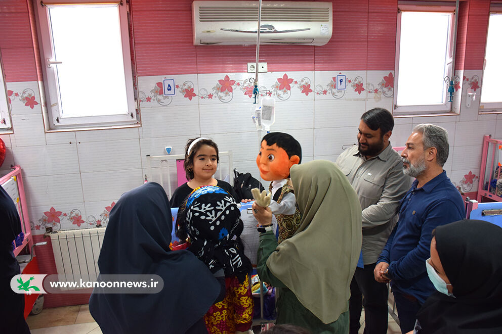 مربیان کانون لرستان لبخند را بر چهره کودکان بیمار نشاندند