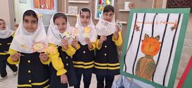 دانش‌آموزان دوم ابتدایی بسطام، در سومین روز جشن نوخوان‌ها با خلق باغ وحش کاغذی هنر آفرینی کردند