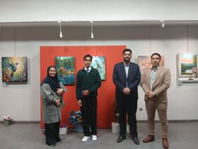 حضور معاون فرهنگی کانون در نمایشگاه آثار عضو باشگاه تصویرگران نوجوان