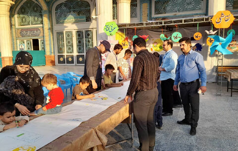 برنامه کودکان مهدوی در مسجد مقدس جمکران با همکاری کانون