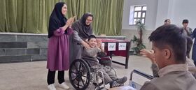کانون پرورش فکری بسطام، هفته ملی کودک را در کنار دانش‌آموزان با نیازهای ویژه جشن گرفت