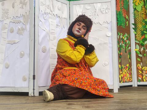 نخستین اجرای تماشاخانه سیار کانون مازندران در قائمشهر