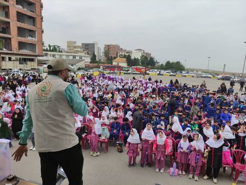 هشتمین اجرای تماشاخانه سیار کانون مهمان کودکان نوری شد