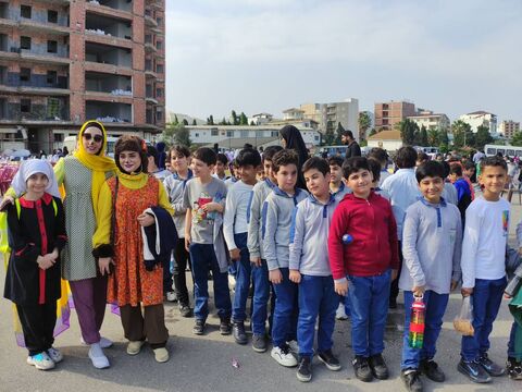 هشتمین اجرای تماشاخانه سیار کانون مهمان کودکان نوری شد