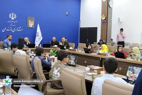 دیدار اعضای منتخب کودک کانون مازندران با استاندار