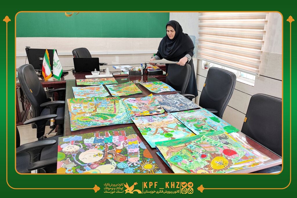 هنری ارسال آثار نقاشی اعضای خوزستانی کانون به رویداد جهانی «لوئی فرانسوا ۲۰۲۶»