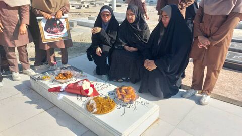 مزار پرستار شهیده" آرزو باهو" غبار روبی شد