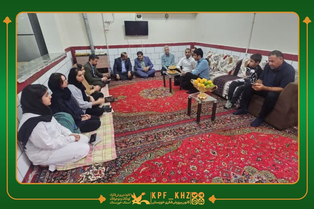 گتوند دیدار صمیمی مدیران کانون پرورش فکری کشور و خوزستان با عضو نوجوان باشگاه قاف