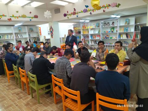 بازدید دانشجویان دانشگاه فرهنگیان از مرکز فرهنگی شماره 1 گناباد