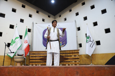 آیین رونمایی از پوستر مسابقه فرهنگی، هنری و ادبی"سرای امن" به روایت تصویر