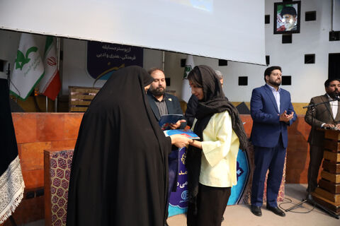 آیین رونمایی از پوستر مسابقه فرهنگی، هنری و ادبی"سرای امن" به روایت تصویر