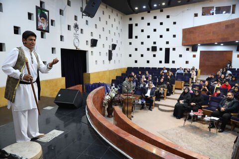 آیین رونمایی از پوستر مسابقه فرهنگی، هنری و ادبی"سرای امن" به روایت تصویر