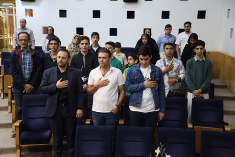 آیین رونمایی از پوستر مسابقه فرهنگی، هنری و ادبی"سرای امن" به روایت تصویر