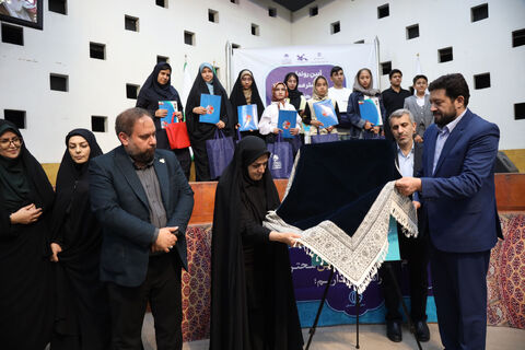 آیین رونمایی از پوستر مسابقه فرهنگی، هنری و ادبی"سرای امن" به روایت تصویر