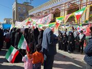 روایت تصویری نقش‌آفرینی غرفه کانون کرمانشاه در راهپیمایی ۱۳ آبان