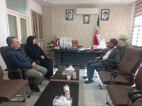 دیدار مدیرکل کانون پرورش فکری کودکان و نوجوانان آذربایجان شرقی با فرماندار بناب