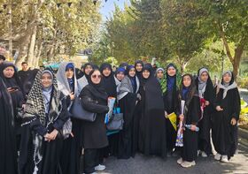 حضور مدیرکل کانون پرورش فکری کودکان و نوجوانان استان البرز در مراسم راهپیمایی ۱۳ آبان‌