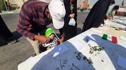 ایستگاه فرهنگی‌هنری کانون پرورش فکری در راهپیمایی ۱۳ آبان اهواز