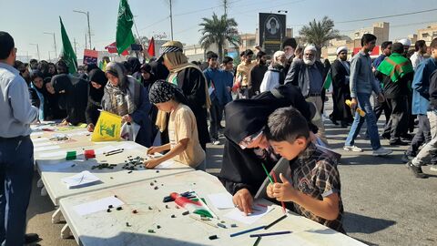 ایستگاه فرهنگی‌هنری کانون پرورش فکری در راهپیمایی ۱۳ آبان اهواز