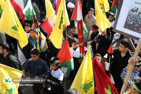 حضور خانواده کانون با نوجوانان در حماسه ۱۳ آبان