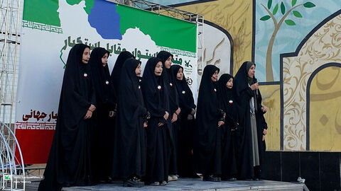 حضور کانون پرورش فکری کودکان و نوجوانان استان قم در راهپیمایی ۱۳ آبان