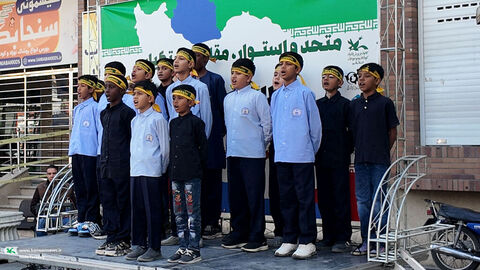 حضور کانون پرورش فکری کودکان و نوجوانان استان قم در راهپیمایی ۱۳ آبان