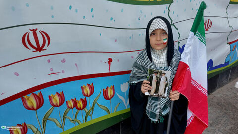 حضور کانون پرورش فکری کودکان و نوجوانان استان قم در راهپیمایی ۱۳ آبان