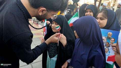 حضور کانون پرورش فکری کودکان و نوجوانان استان قم در راهپیمایی ۱۳ آبان
