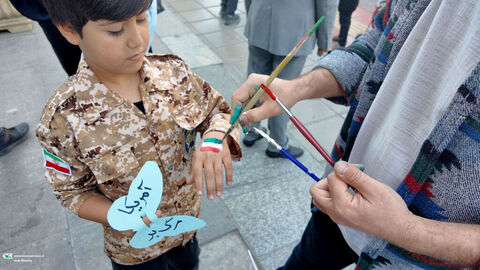 حضور کانون پرورش فکری کودکان و نوجوانان استان قم در راهپیمایی ۱۳ آبان
