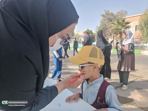 حضور کانون پرورش فکری کودکان و نوجوانان سیستان و بلوچستان در راهپیمایی روز دانش آموز