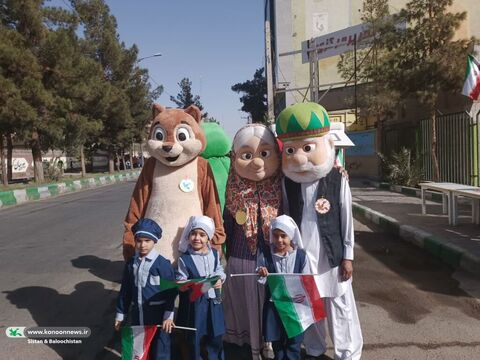 حضور کانون پرورش فکری کودکان و نوجوانان سیستان و بلوچستان در راهپیمایی روز دانش آموز