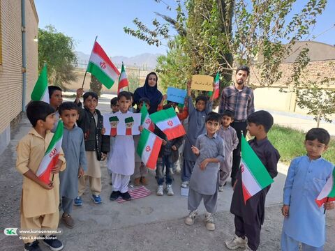 حضور کانون پرورش فکری کودکان و نوجوانان سیستان و بلوچستان در راهپیمایی روز دانش آموز