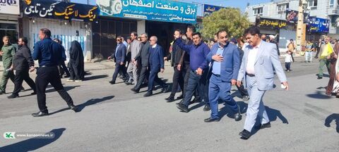 حضور کانون پرورش فکری کودکان و نوجوانان کهگیلویه و بویراحمد در راهپیمایی روز دانش آموز