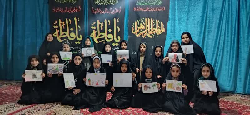 اعضای کانون خسروبیگ در آیین سوگواری حضرت فاطمه(س)