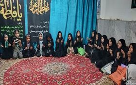 اعضای کانون خسروبیگ در آیین سوگواری حضرت فاطمه(س)