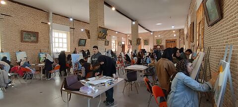 بازدید مدیرکل کانون استان از رویداد نقاشی «نقش طوفان» در ستایش قهرمانان مقاومت، با مشارکت اعضای هنرمند مراکز تبریز