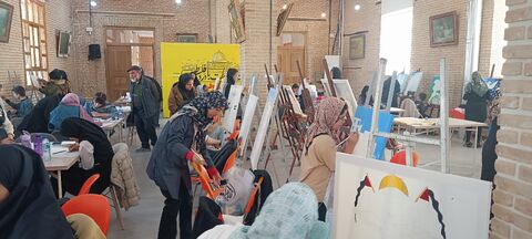 بازدید مدیرکل کانون استان از رویداد نقاشی «نقش طوفان» در ستایش قهرمانان مقاومت، با مشارکت اعضای هنرمند مراکز تبریز