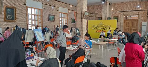 بازدید مدیرکل کانون استان از رویداد نقاشی «نقش طوفان» در ستایش قهرمانان مقاومت، با مشارکت اعضای هنرمند مراکز تبریز