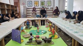 برگزاری کارگاه مهارتی سفال برای دانش‌آموزان در کانون پرورش فکری کهگیلویه و بویراحمد