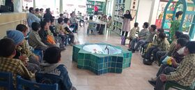 کودکان لارستانی در جشن نوخوان‌ها، با کتاب و قصه هم‌صدا شدند