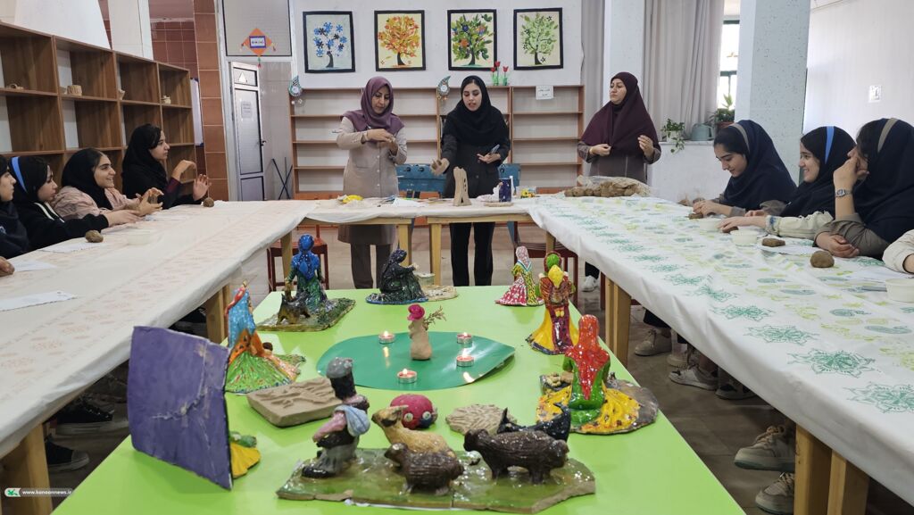 برگزاری کارگاه مهارتی سفال برای دانش‌آموزان در کانون پرورش فکری کهگیلویه و بویراحمد